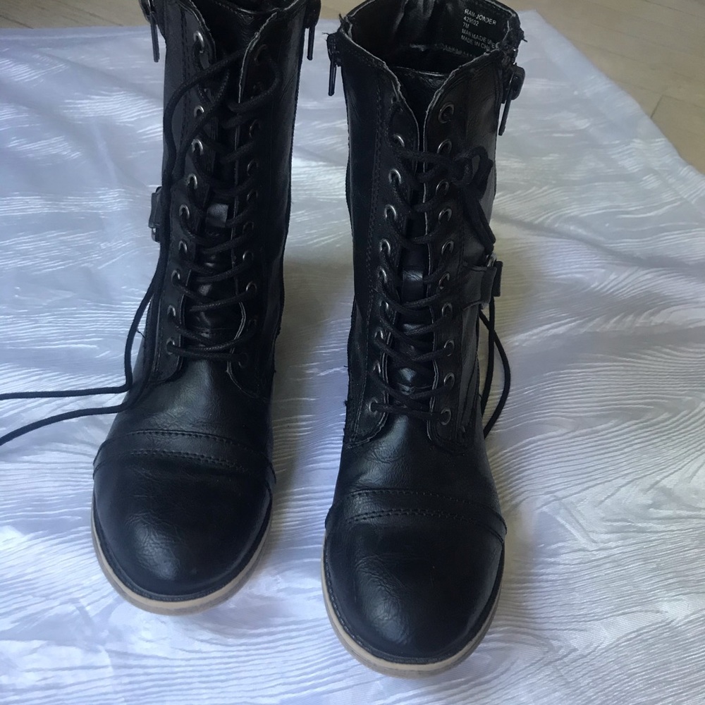 Black Combat Boots
